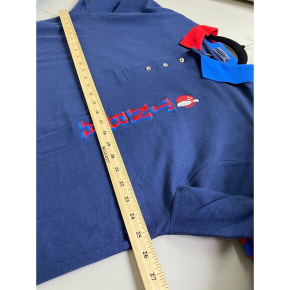 Vintage Hilton TNBA Mens Polo Shirt Size XL Bowling USA made Rockabilly Button - Picture 4 of 14